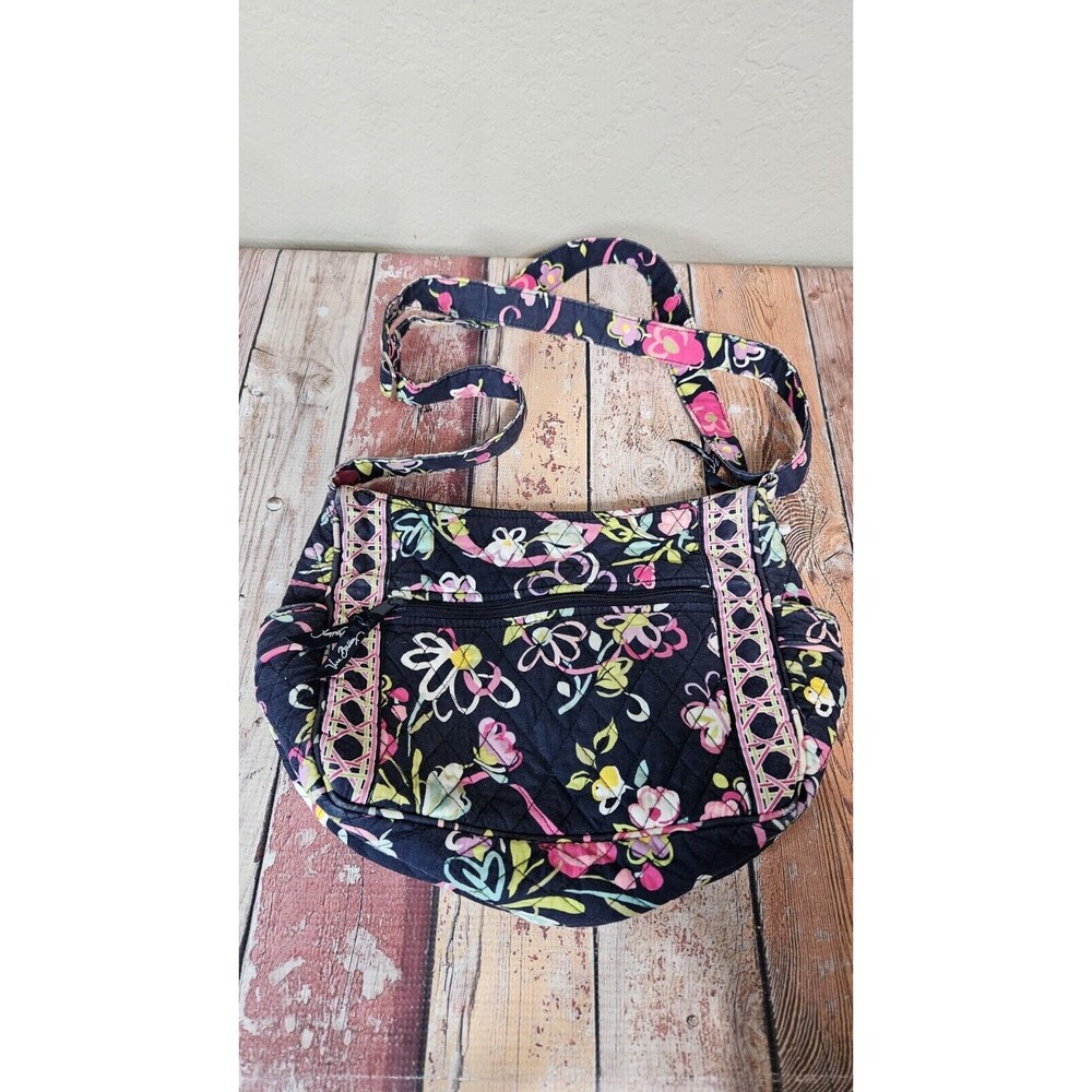 Vera Bradley Hipster Bag Ribbons Pattern Adjustable Strap Purse